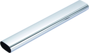 Oval chrome tube